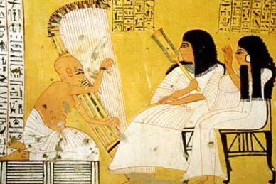 Ancient egyptisn harp